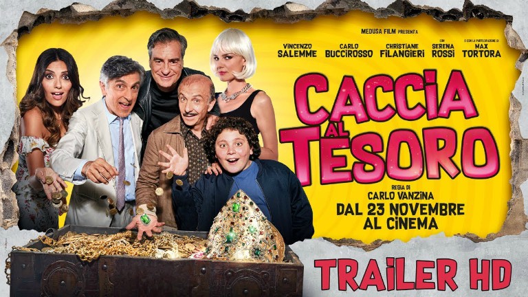 Caccia al tesoro il film dei Vanzina, tra commedia e omaggi alla storia del  cinema (VIDEO) - Napoli Village - Quotidiano di Informazioni Online